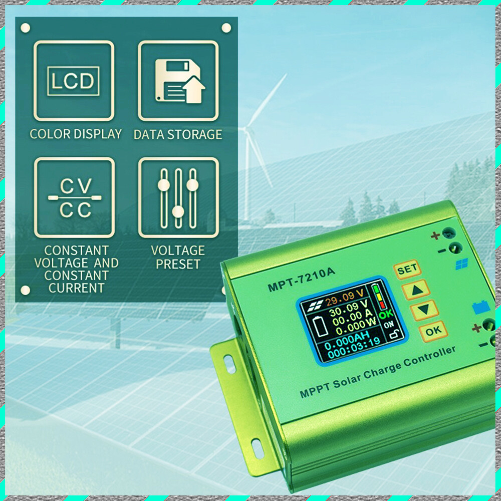 Produktbild von MPT 7210A MPPT Solarladeregler 600W – LCD-Farbdisplay, Boost-Controller Für 12-60V Eingang