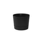 New ListingMid-Century Modern Matte Black Cylinder Pot 6.5" - Stylish Home Decor