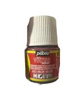 Pebeo Vitrea 160 Glass Paint Indian Red Transparent Gloss