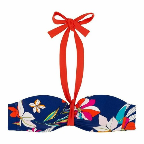 Haut de maillot de bain 90B (75B eu) Bandeau CHERRY BEACH Nahoon Beach Denim - Picture 3 of 5