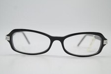 Glasses DANIEL SWAROVSKI S142 Black Silver Oval Eyeglass Frame New