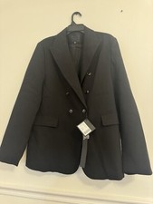 Mina Self Black Double-Breasted Blazer xxl women s NWT
