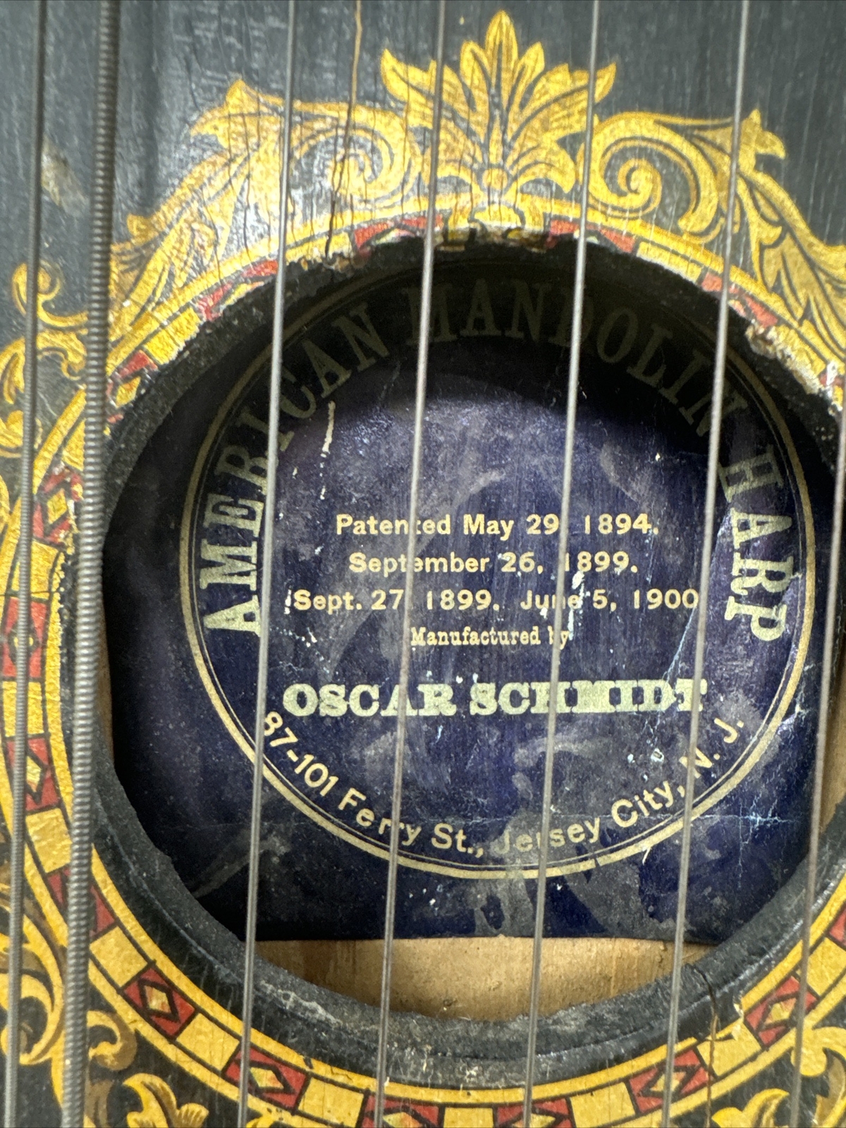 Oscar Schmidt Antique Special St Louis Worlds Fair Zither Mandolin Harp