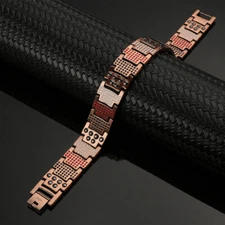 Gorgeous Pure Copper Magnetic Bracelet Men Women Arthritis Pain Relief Energy RX