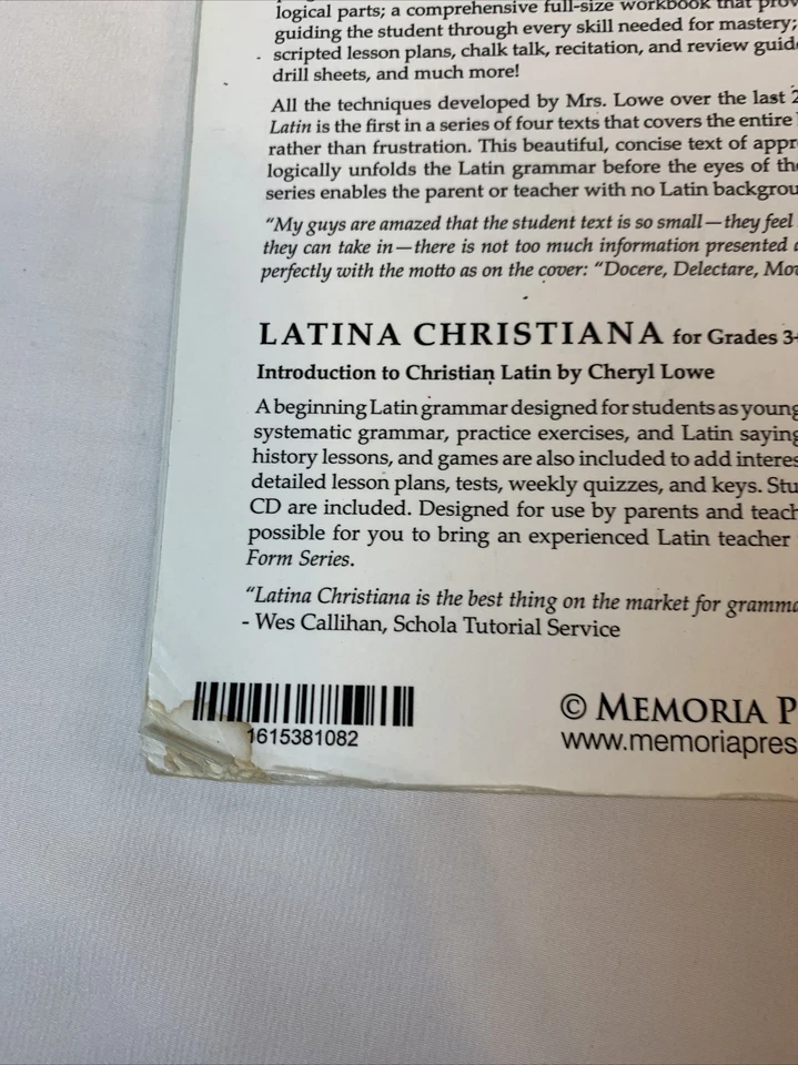 Memoria Press First Form Greek Student Text 1st Edition Acceptable Condition - Image 3 of 4