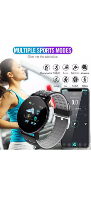 Neu Smart Watch Touch Bluetooth Herzfrequenz Fitness Sport Wasserdicht Android iOS