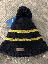 NEW Columbia Youth Beanie Aurora Lights Blue/Yellow - NWT - 25 Retail