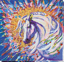 DIY Bead embroidery kit "Messenger of happiness" 11.8"x11.8" / 30.0"x30.0 cm