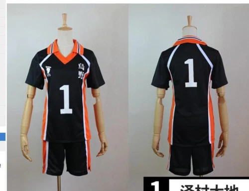 ¡¡Haikyuu!! Uniforme de escuela secundaria Karasuno Shyouyou Jersey Disfraz Camisa y Foto 3 de 4