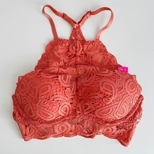 Victoria's Secret PINK Series Lace High Neck Bralette In So Rosey XS Extra Small
