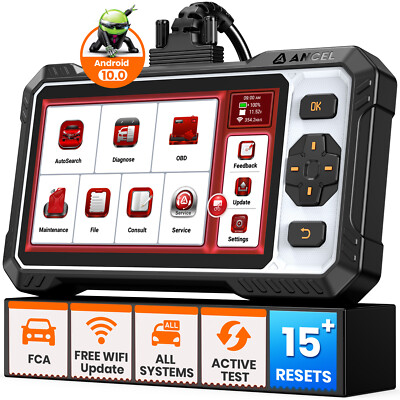 2025 ANCEL FX6100 KFZ OBD2 Diagnosegerät Auto ALLE SYSTEM Scanner ABS DPF CAN-FD