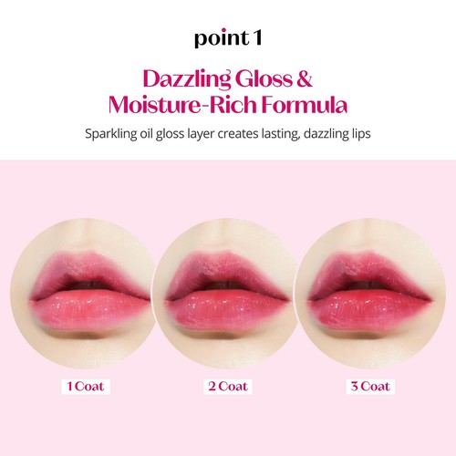 ETUDE Dear Darling Oil Tint #1 Real Cherry 4.2g | High Moisturizing and Stron... - Picture 4 of 8