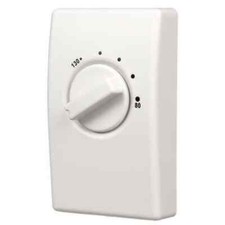 Line Voltage Attic Fan Thermostat, 80 to 130 Degree Analog D 1A22-7