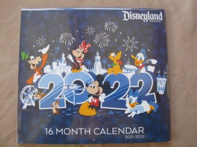 Disneyland Resort Disney Parks 2021-2022 16 Month Calendar - Nip | Ebay