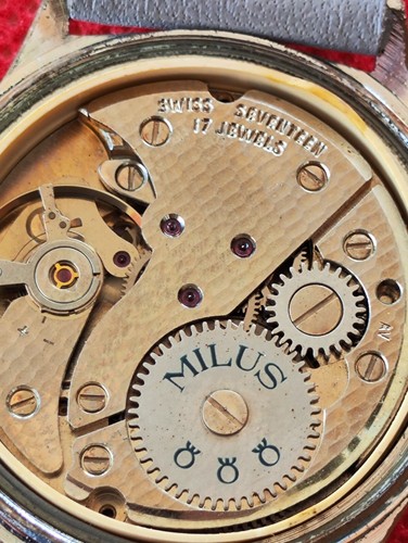 Rare Vintage MILUS 31.5mm 17 jewels Manual Wind Mens Watch _3753 - Picture 14 of 14