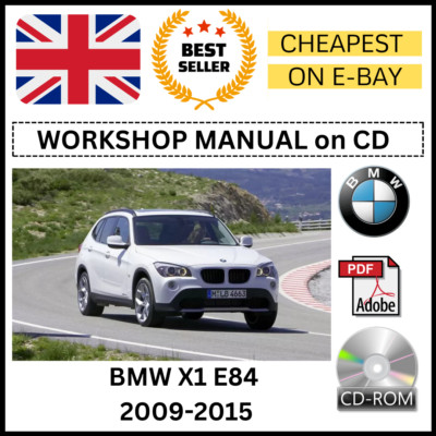 BMW X1 E84 2009-2015 Werkstatthandbuch Service Reparaturanleitung auf CD