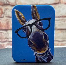 Donkey with Glasses Magnet - New Larger Size - Proudly Made in the USA