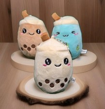 3 PACK Boba Plush Bubble Milk Tea Keychain US SELLER