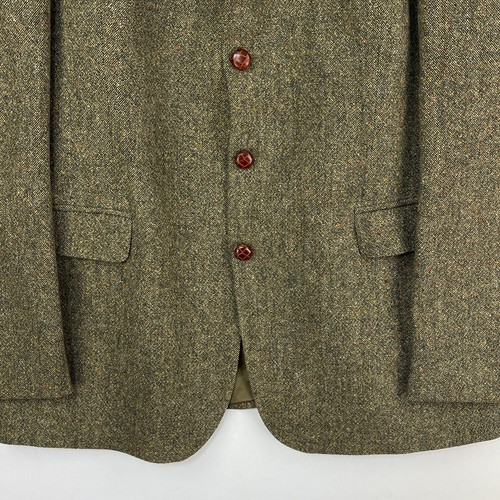 Barbour Donegal Tweed Jacket Mens 44R Brown Wool Country Hacking Sports Blazer - Picture 5 of 15