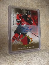 2021 Upper Deck Team Canada Juniors /199 Tier 1 Victoria Bach #52 Patch Auto