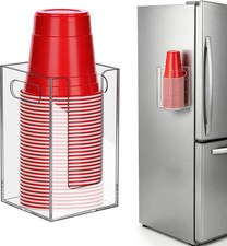 Cup Dispenser, Wall Mount Cup Holder Fits Cups up to 18 Oz