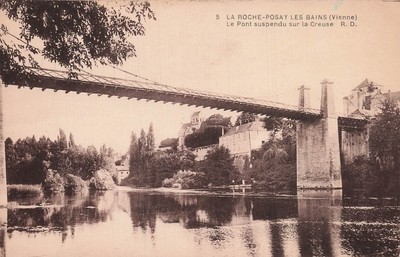 86 LA ROCHE POSAY LE PONT SUSPENDU SUR LA CREUSE