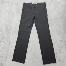Betabrand Dress Pants Womens L Gray Ponte Classic DPYP Straight Stretch Office