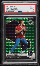 2021 Panini Mosaic Rookies Green Mosaic Prizm Sam Ehlinger #372 PSA 9 MINT 0yg9