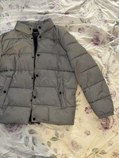 Calvin Klein Mens Gray Puffer Jacket M Water ...