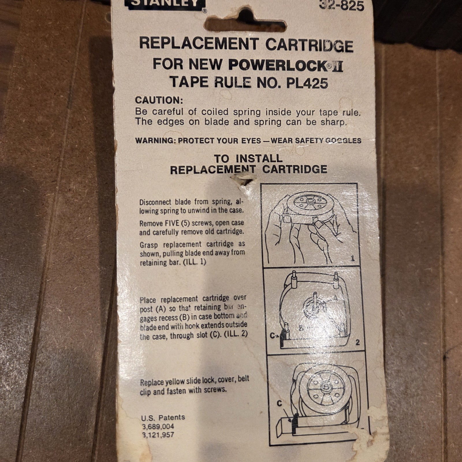 Stanley 1" X 25' Powerlock II Replacement Cartridge 32-825