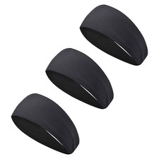 3 Pack Sweat Wicking Headbands for Men Non Slip and Breathable Athletic