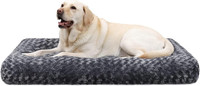 Ksiia Hundebett Grosse Hunde, Waschbar Hundekissen Flauschig, Hundematte FüR Gro