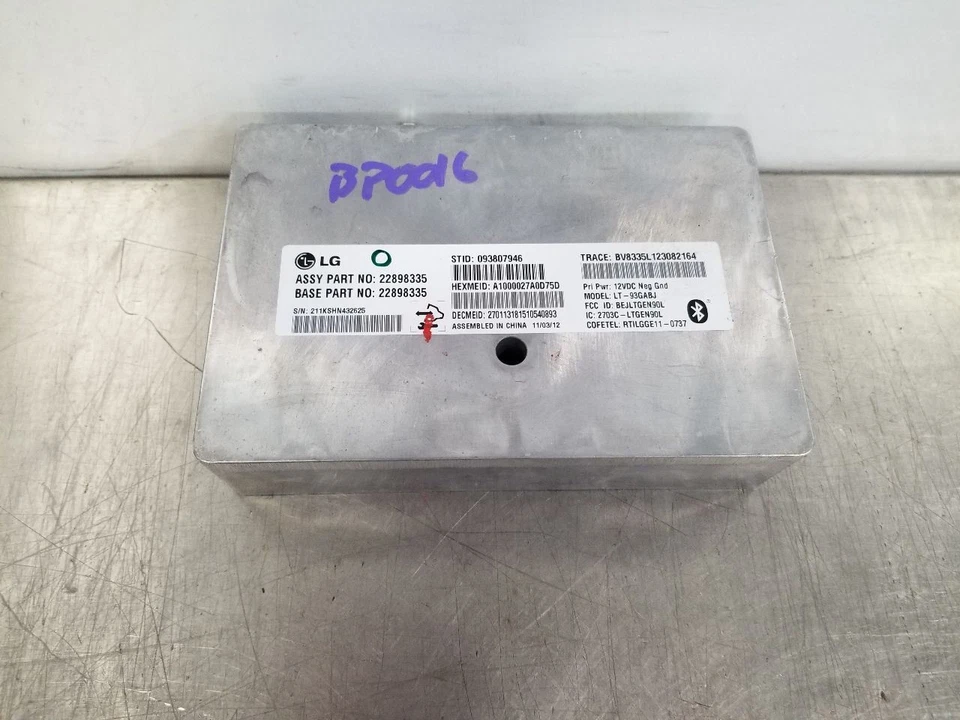 13 2013 GMC SIERRA 1500 comunicación Onstar módulo de control de reconocimiento de voz Foto 3 de 4