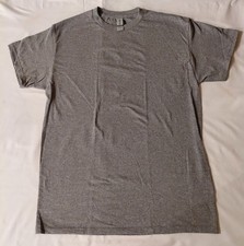 Gildan Unisex Solid Gray Heavy Cotton Blank Plain Size M - SS T-Shirt Tee Shirt