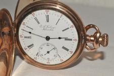 1906 Antique Illinois 279 Private Label 12s Gold Filled Hunter Pocket Watch Runs