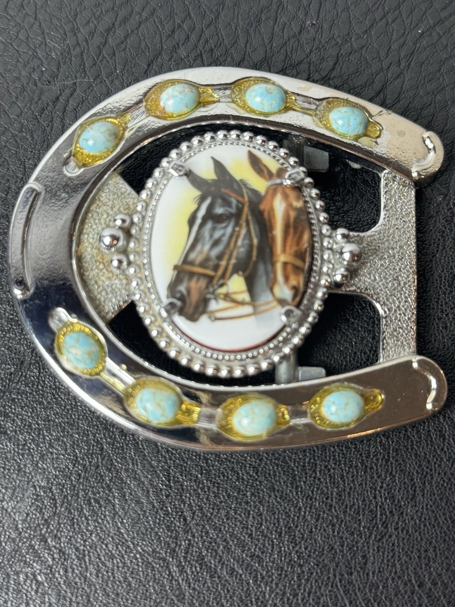 Boucle De Ceinture Vintage Western Cowboy - Rodeo Steer Breaking, Bon état