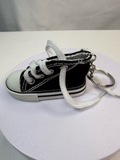 Black White Mini Sneaker Bag Charm, Key Ring or Keychain NWOT