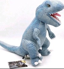Jurassic World Dinosaur NEW Velociraptor Plush 18" Blue Pillow Stuffed T-Rex HUG