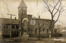 Raritan NJ 1906 Fire Department Relief Hose Company #2 RPPC Postcard COPY