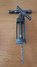 KORKENZIEHER Vintage antik seltener Patent - Metall Griff vor 1945 Stempel "22"