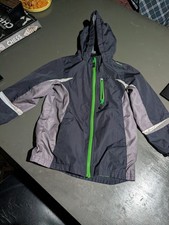 London Fog Youth Boys Windbreaker Fleece Lined Hooded Jacket Size Large 7