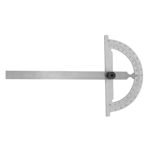 Carbon Steel Chrome Plated Protractor Rotary Angle Finder Measuring Ruler - Picture 7 of 9