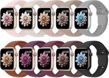 10 Pack Silicone Bands Compatible with Apple Watch 38Mm 40Mm 41Mm 42Mm 44Mm 45Mm