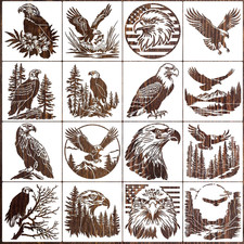 Eagle Stencil 6" Eagle Stencils for Painting Wood Burning Stencils