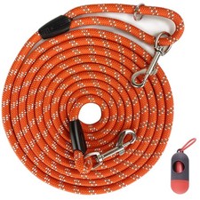 Long Rope Dog Leash for Dog Training 12FT 20FT 30FT 50FT, Reflective Threads ...