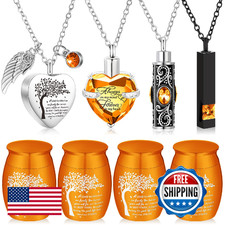 Shimeyao Set of 8 Small Urns for Human Ashes Cremation Urns Keepsake Ash Holders