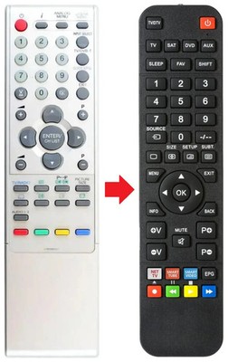 Fernbedienung geeignet für ORION TV20RN10D | TV22PL140D | TV26