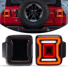 Smoked LED Tail Lights for 2018-2026 Jeep Wrangler Jl/4Xe Accessories Brake Ligh