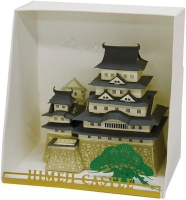 Kawada Paper Nano Himeji Castle PN-101 3D Paper Craft Model Kit New 3.5  Japan
