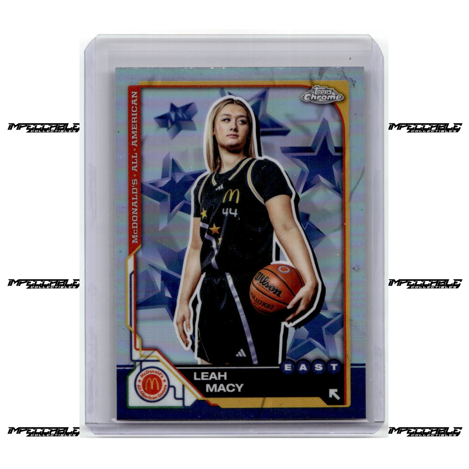2025 Topps Chrome McDonald's A/A - #24 Leah Macy Rookie Refractor